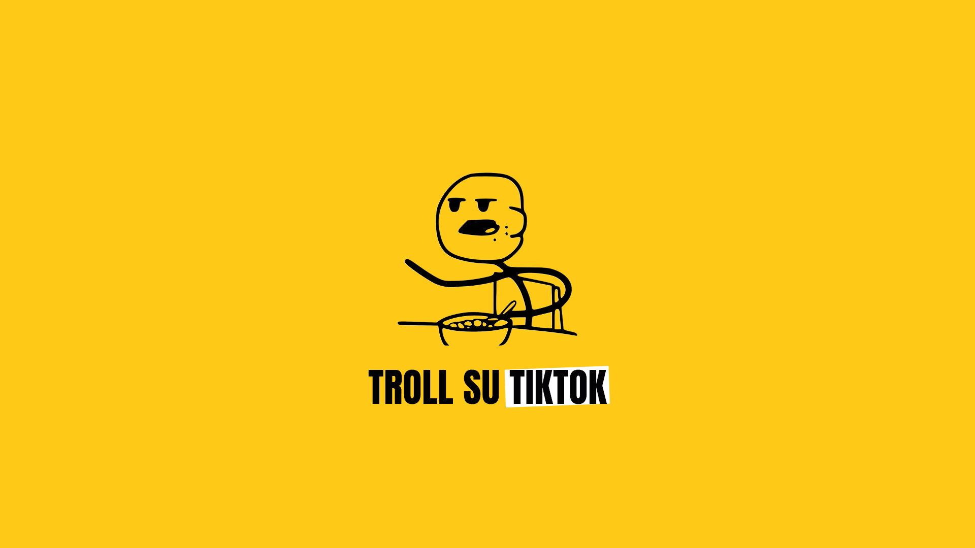 Illustrazione Troll su TikTok